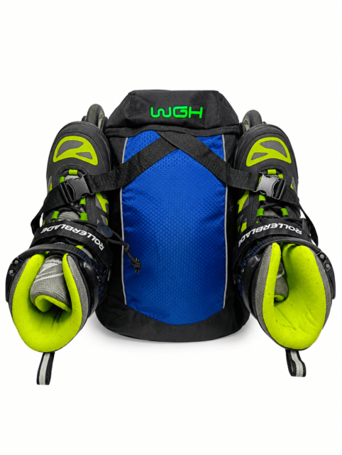 Рюкзак для роликів WGH Roller Pack Pro синьо-чорний з кріпленням для роликових ковзанів